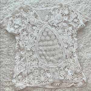 Lacey Crochet Top